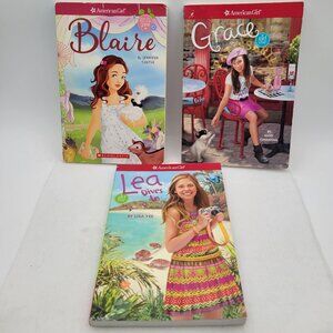 American Girl Book Lot GOTY Characters * BLAIRE * GRACE * LEA *